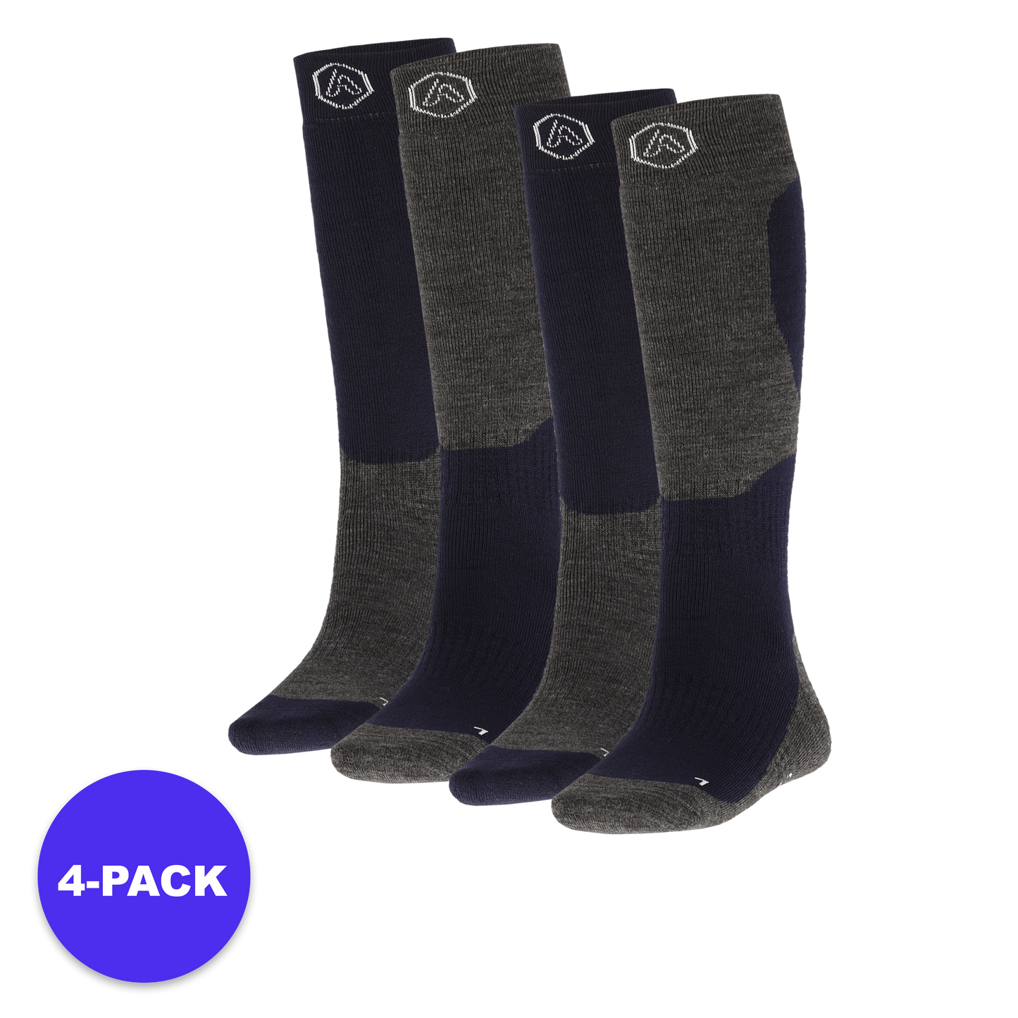Chaussettes de ski unisexe - Design - 4-Pack - Advantage pack