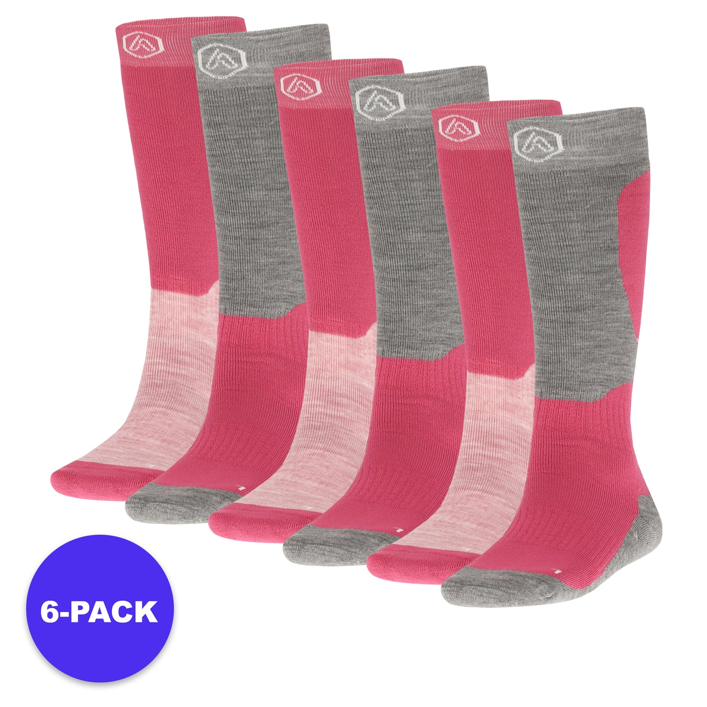 Skisokken Unisex - Design - 6-Pack - Voordeelpakket