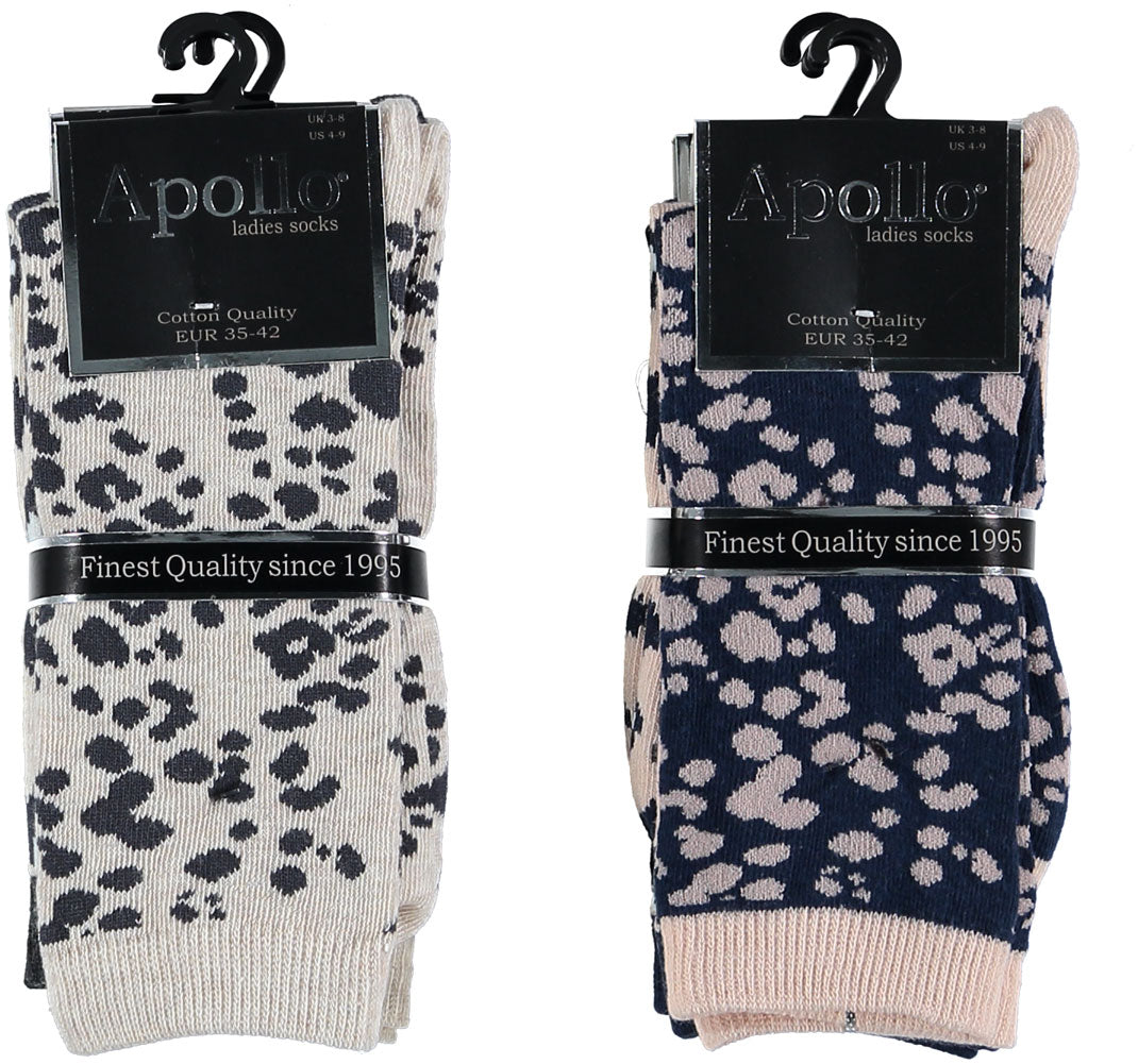 Bunte Damensocken Tigerdruck (6er-Pack)