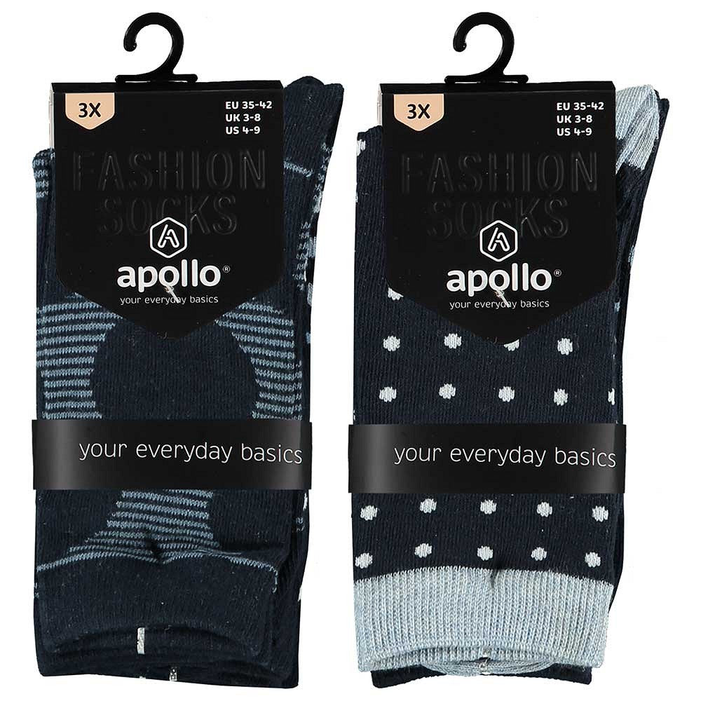 Bunte bedruckte Damensocken (6er-Pack)