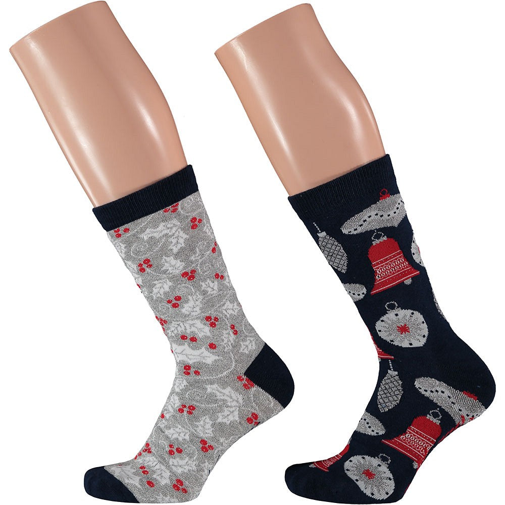Kerstsokken dames in kerstbal
