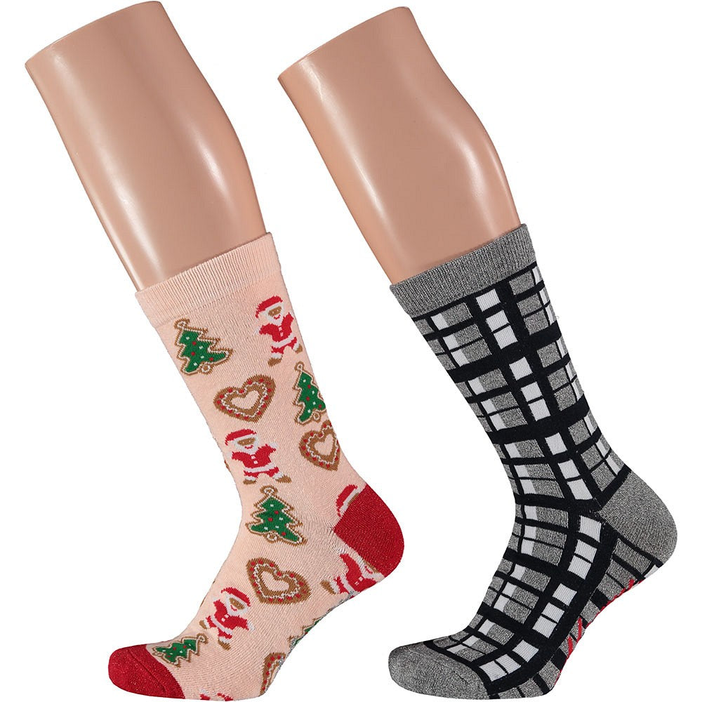 Kerstsokken dames in kerstbal