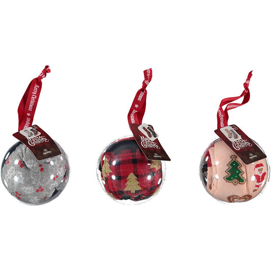 Kerstsokken dames in kerstbal