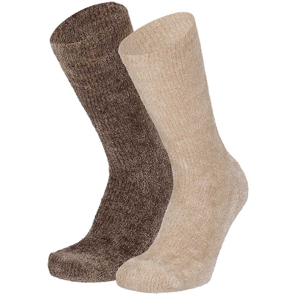 Dames bedsokken - Chenille - 4-Pack