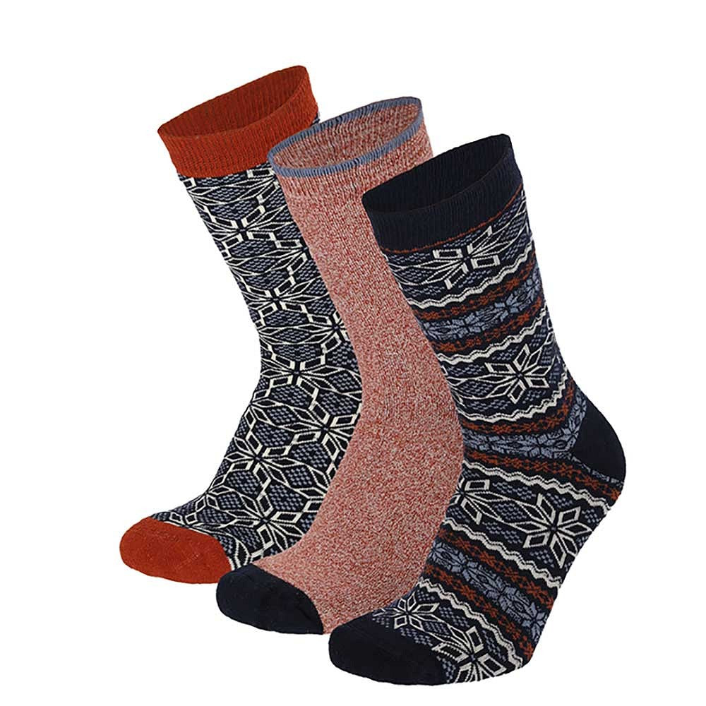 Gemusterte Frotteesocken für Frauen (6er-Pack)