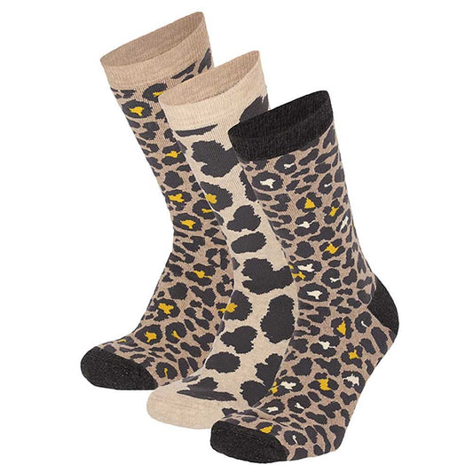 Badstof dames sokken met print (6-Pak)