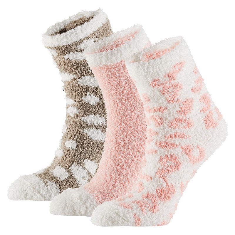 Bedsokken Dames – 6-Pack – Roze/Blauw - Voordeelpakket