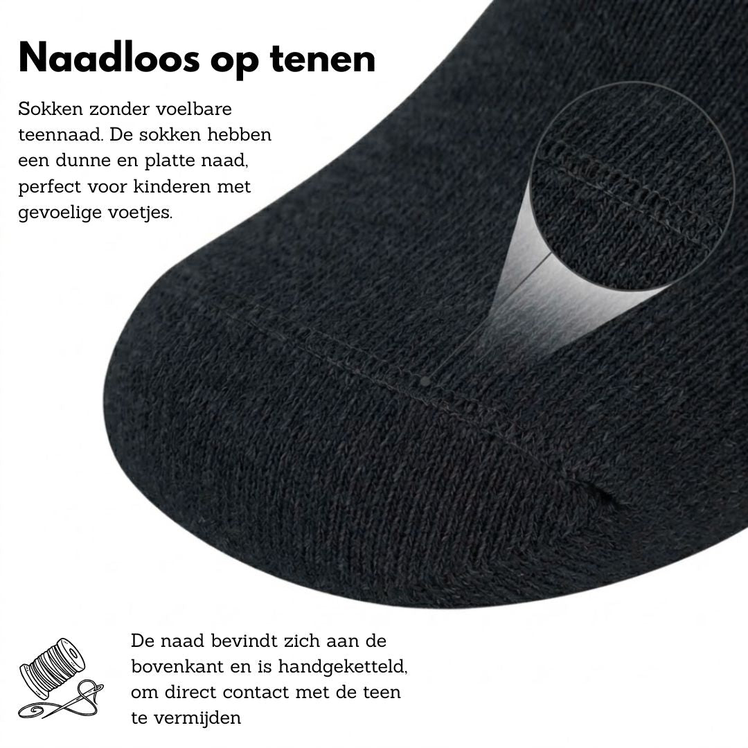 Bamboe Kindersokken Basic - Navy Blauw - 4-Pak