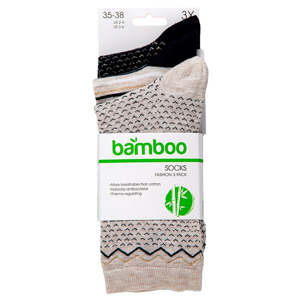 Chaussettes en bambou pour femmes - Multi navy - (paquet de 6)
