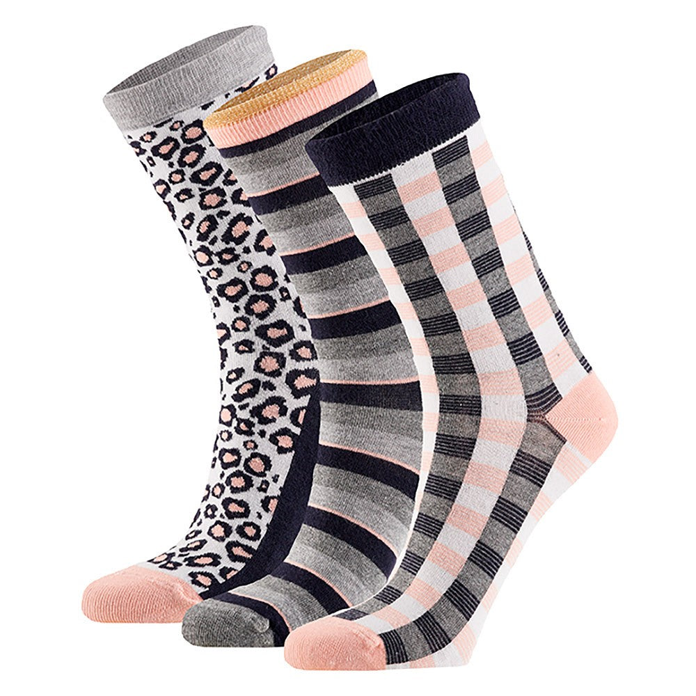Chaussettes en bambou pour femmes - Multi Grey - (paquet de 6)