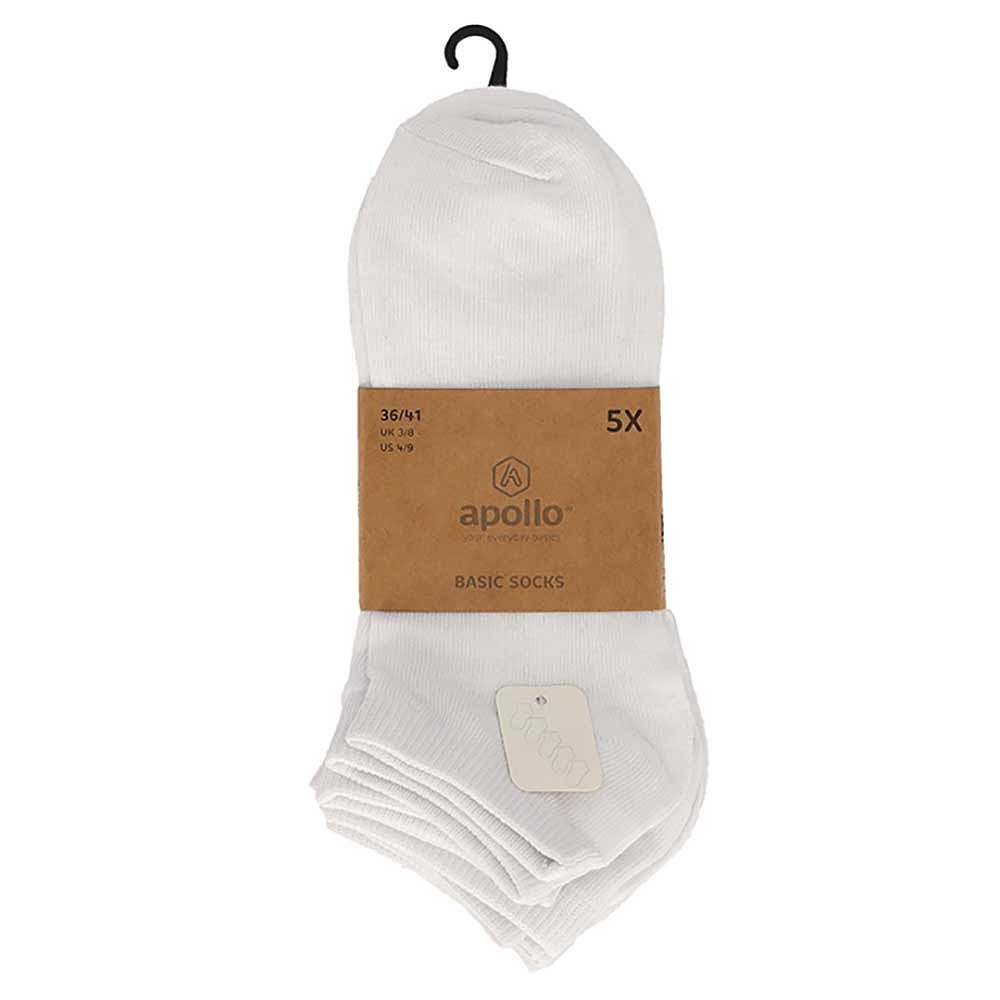 Chaussettes de sport pour femmes - Blanches - Lot de 5