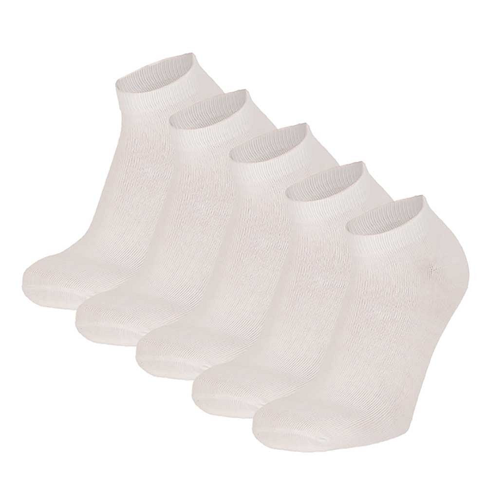 Chaussettes de sport pour femmes - Blanches - Lot de 5