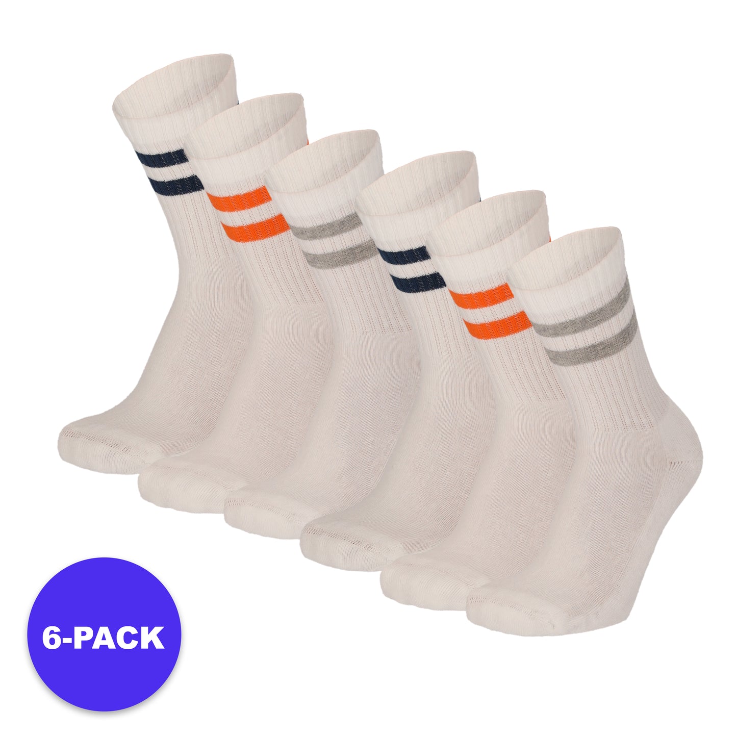 Sportsokken Kinderen - 6-Pack - Voordeelpakket