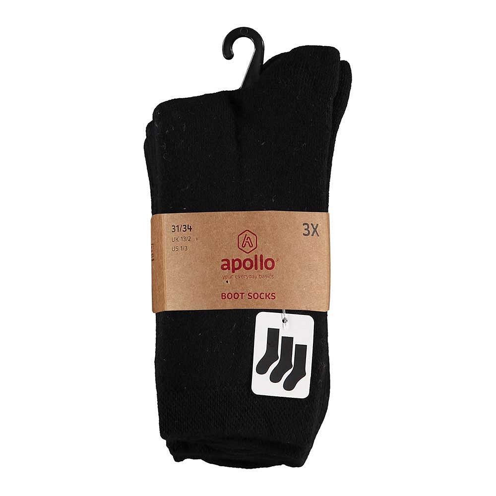 Badstof Kindersokken - Unisex - 3-Pak