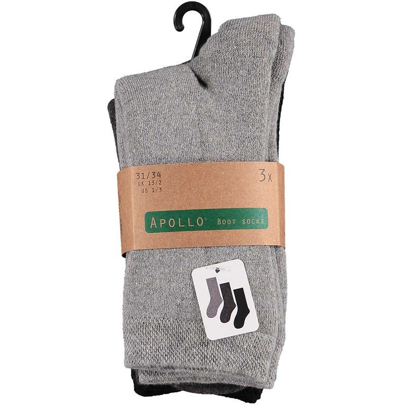 Badstof Kindersokken - Unisex - 3-Pak