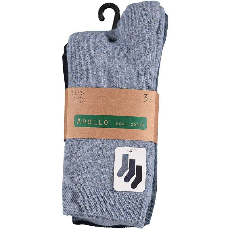 Badstof Kindersokken - Unisex - 3-Pak