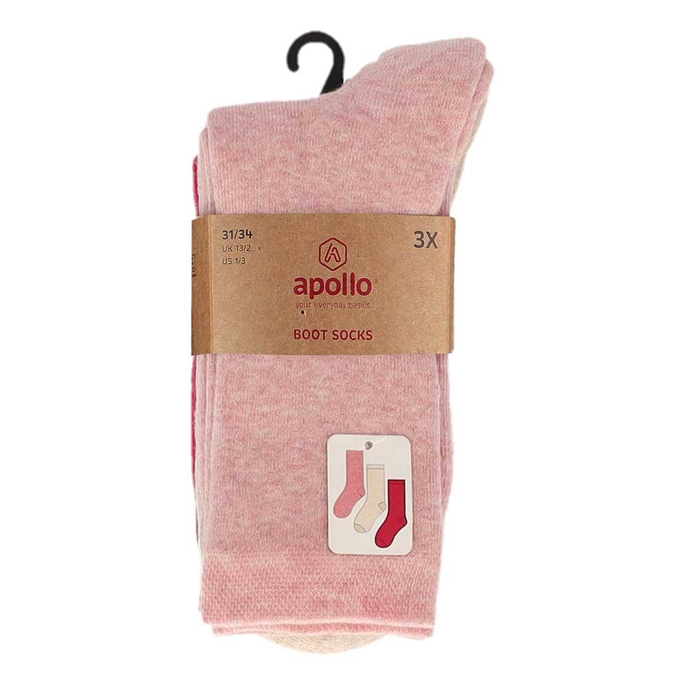 Badstof Kindersokken - Unisex - 3-Pak