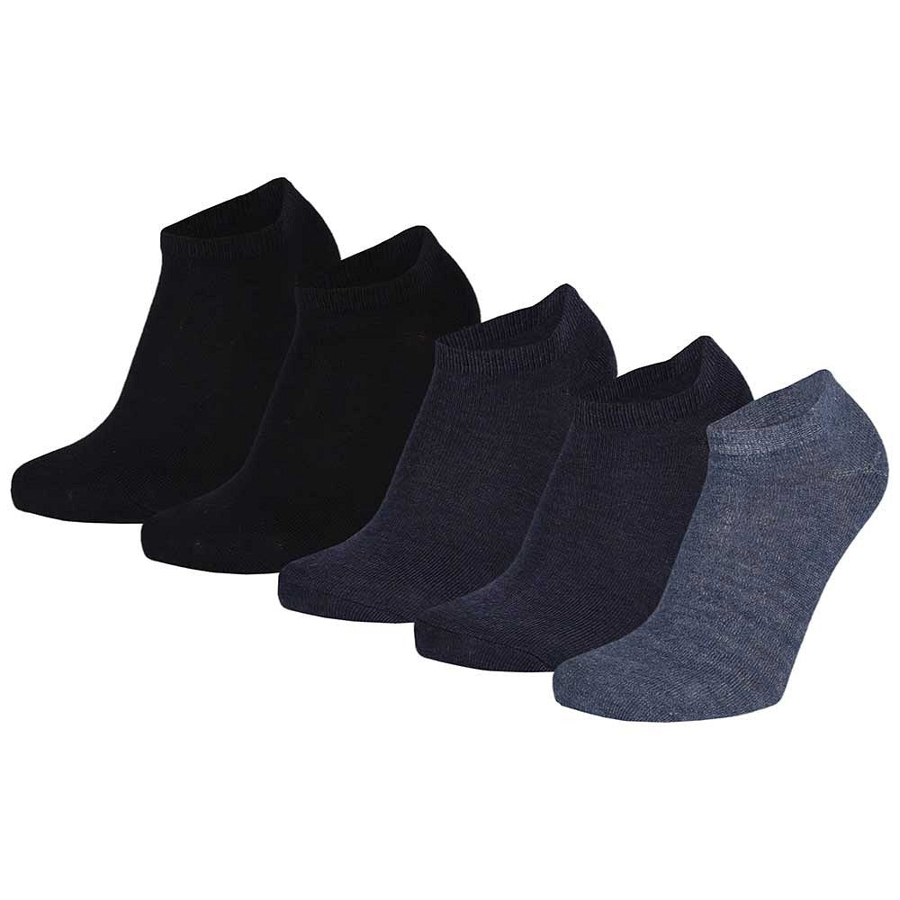 Kinder sneakersokken - Navy Blauw - 5-Pak - Unisex