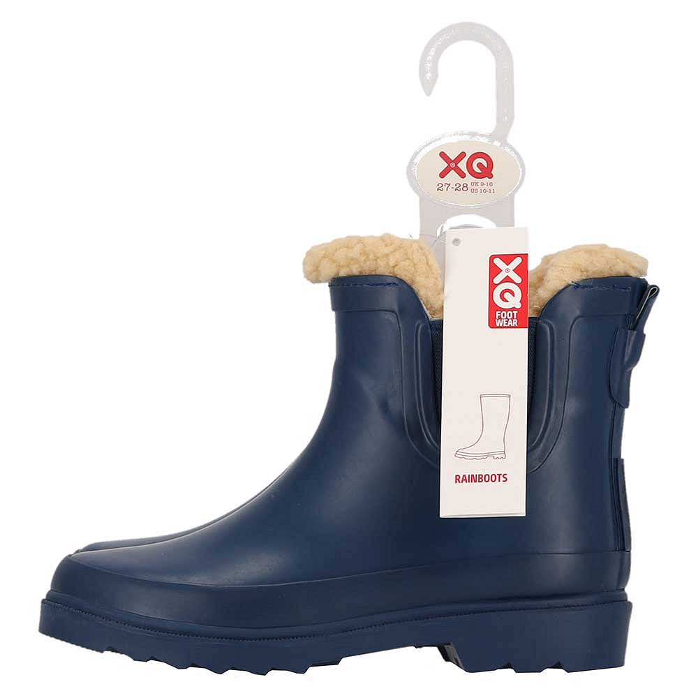 Chelsea regenlaarzen kinderen - Fake Fur voering - Rubber - Blauw