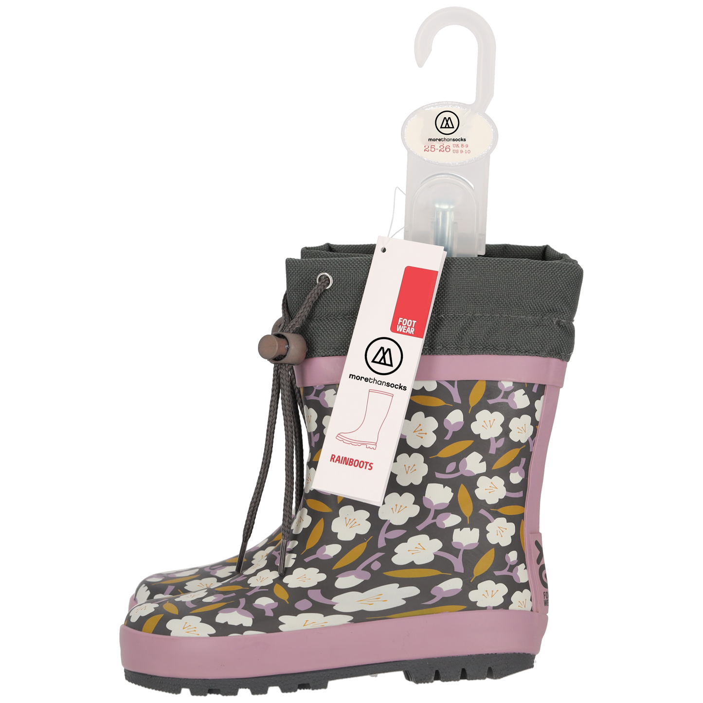 Morethansocks - Hoge regenlaarzen meisjes - Bloemenprint