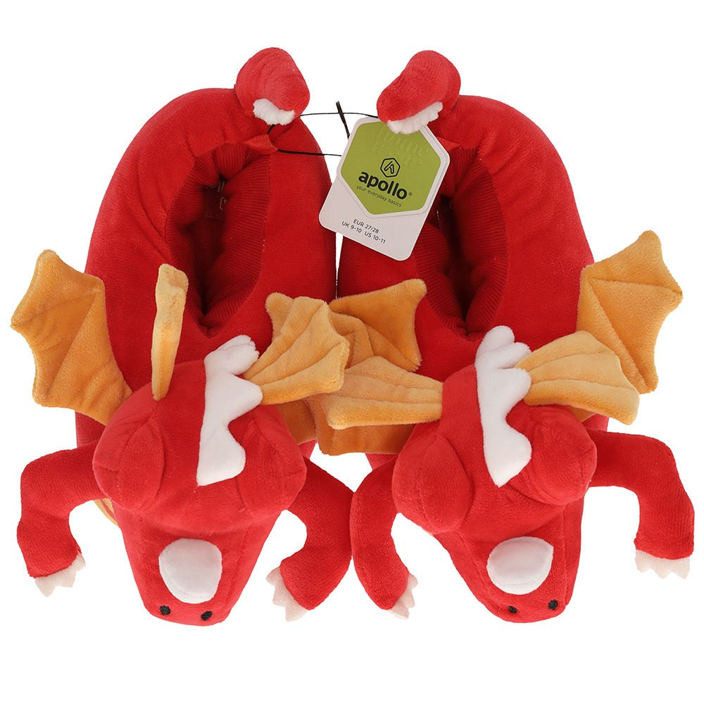 Chaussons Garçons - Dino - Rouge