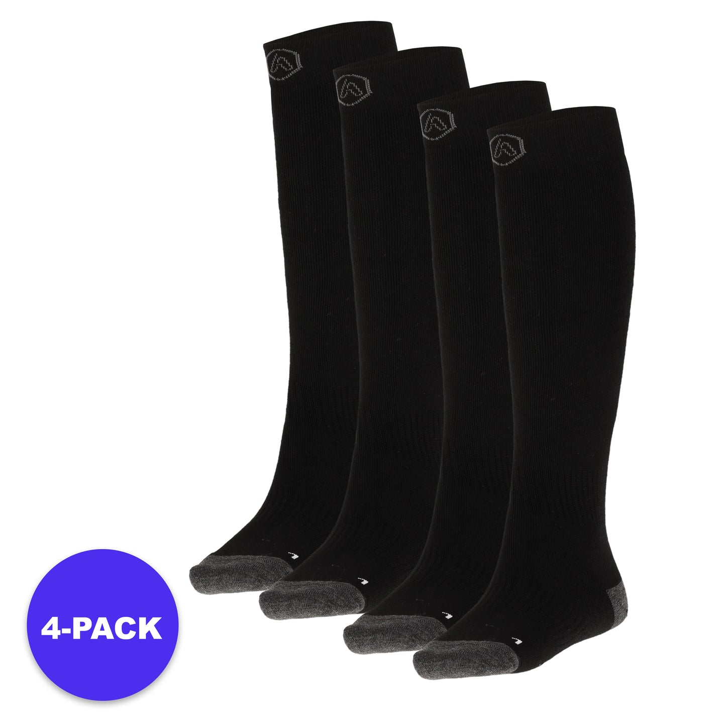 Skisokken Kinderen – Plain – Unisex – 4-Pack