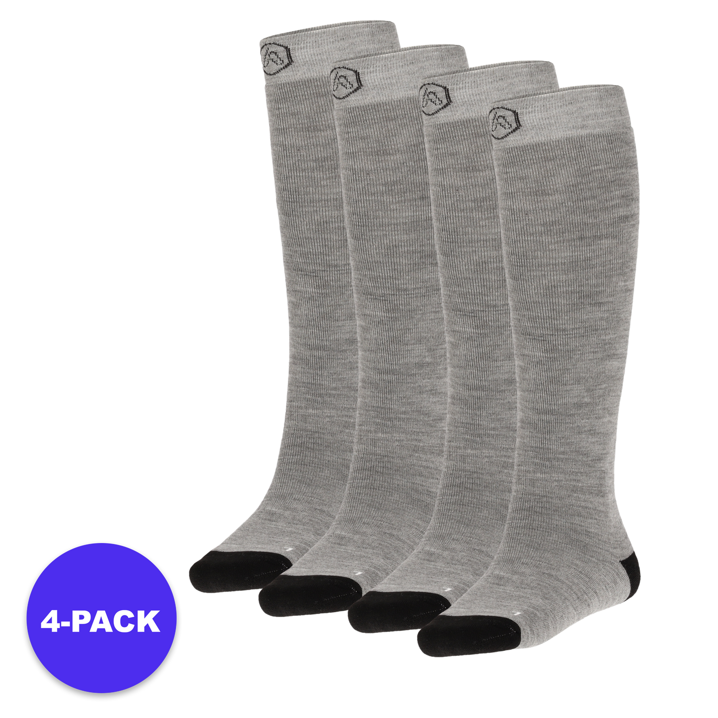Skisokken Kinderen – Plain – Unisex – 4-Pack