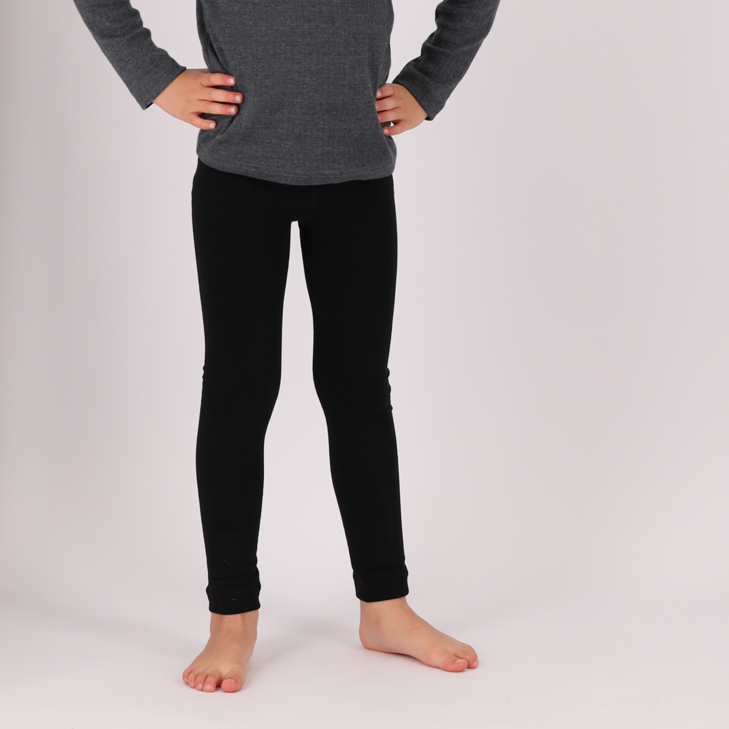 Leggings thermo kids - Noir - 2-Pack