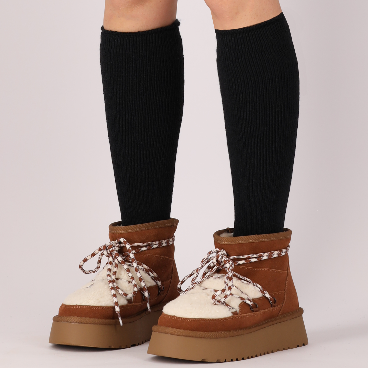Thermo kniekousen dames - 4-Paar - Maat 36/41