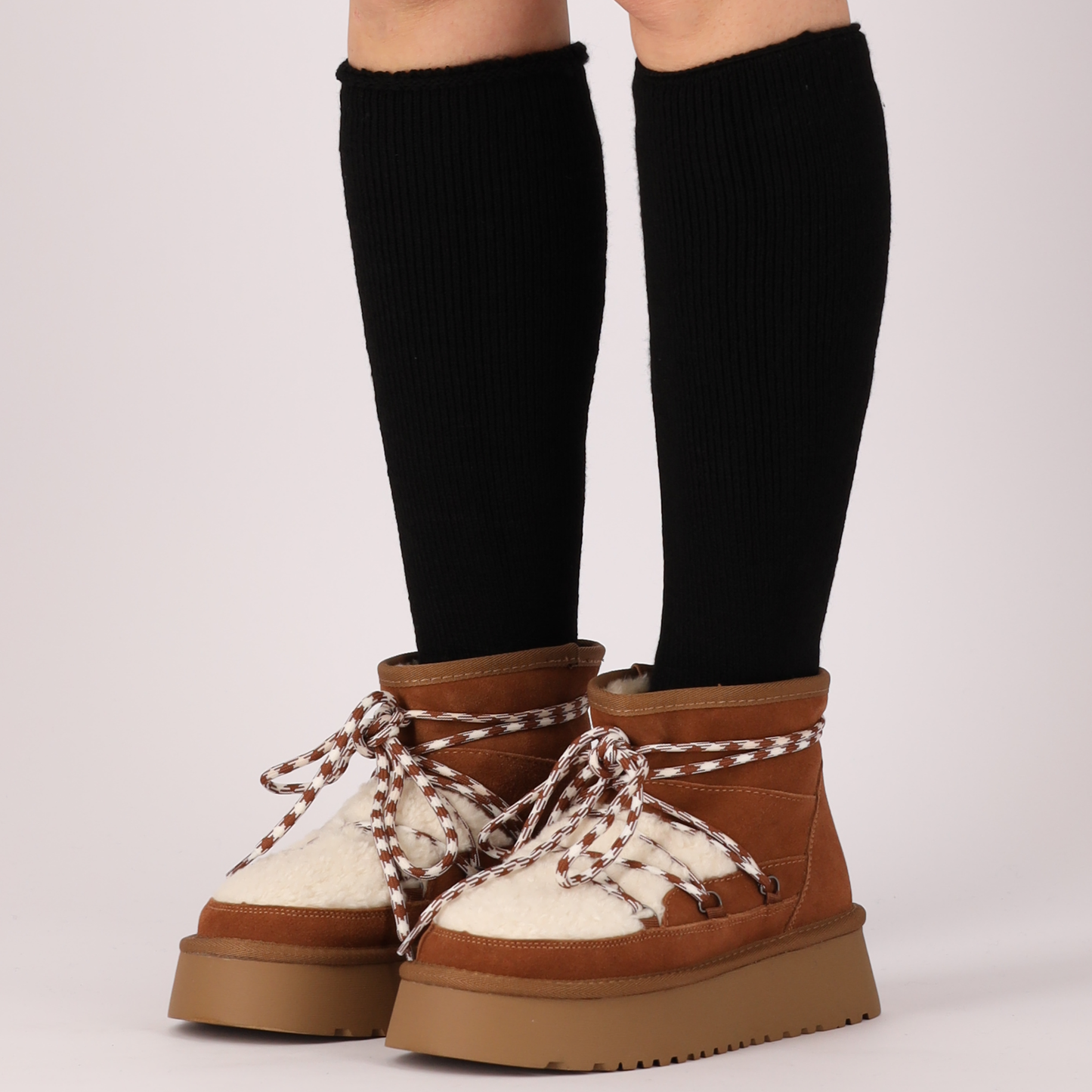 Thermo kniekousen dames - 4-Paar - Maat 36/41