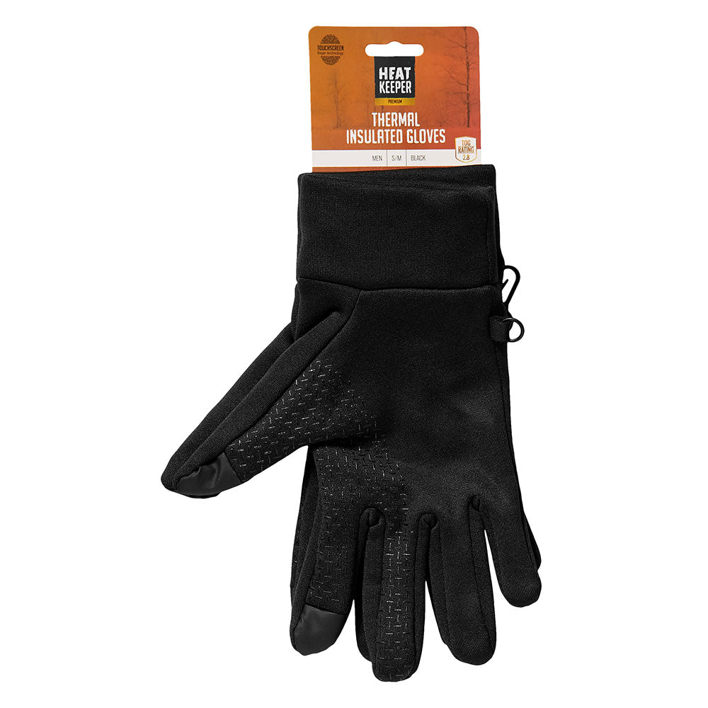Gants de sport thermo homme - Noir - 1 paire