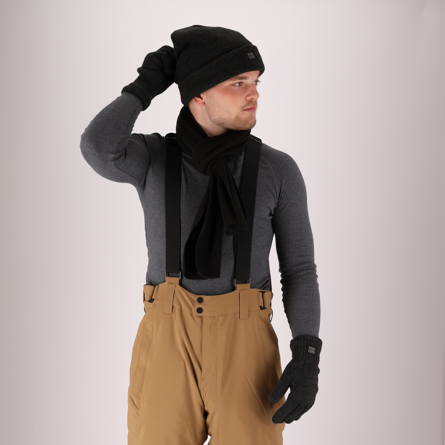 Gants thermo tricotés - Homme - 1 paire