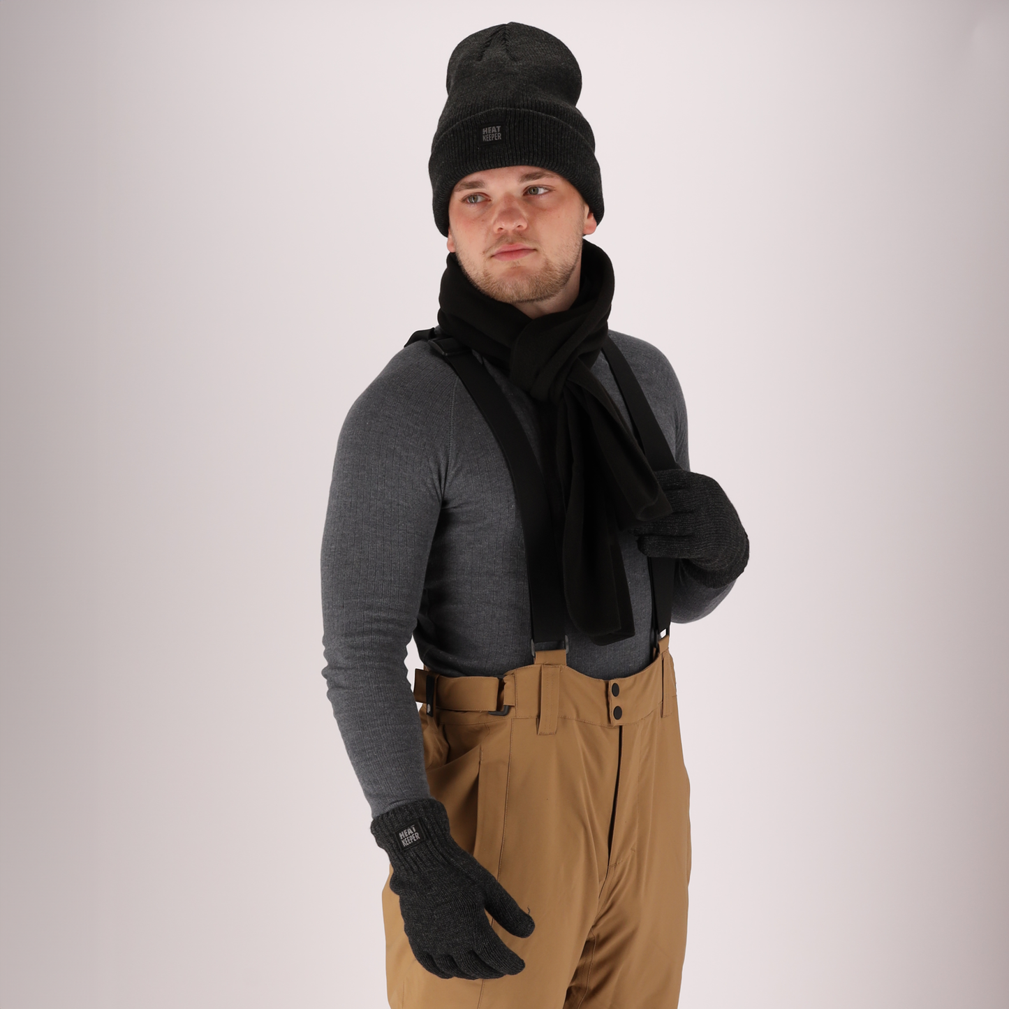Gants thermo tricotés - Homme - 1 paire