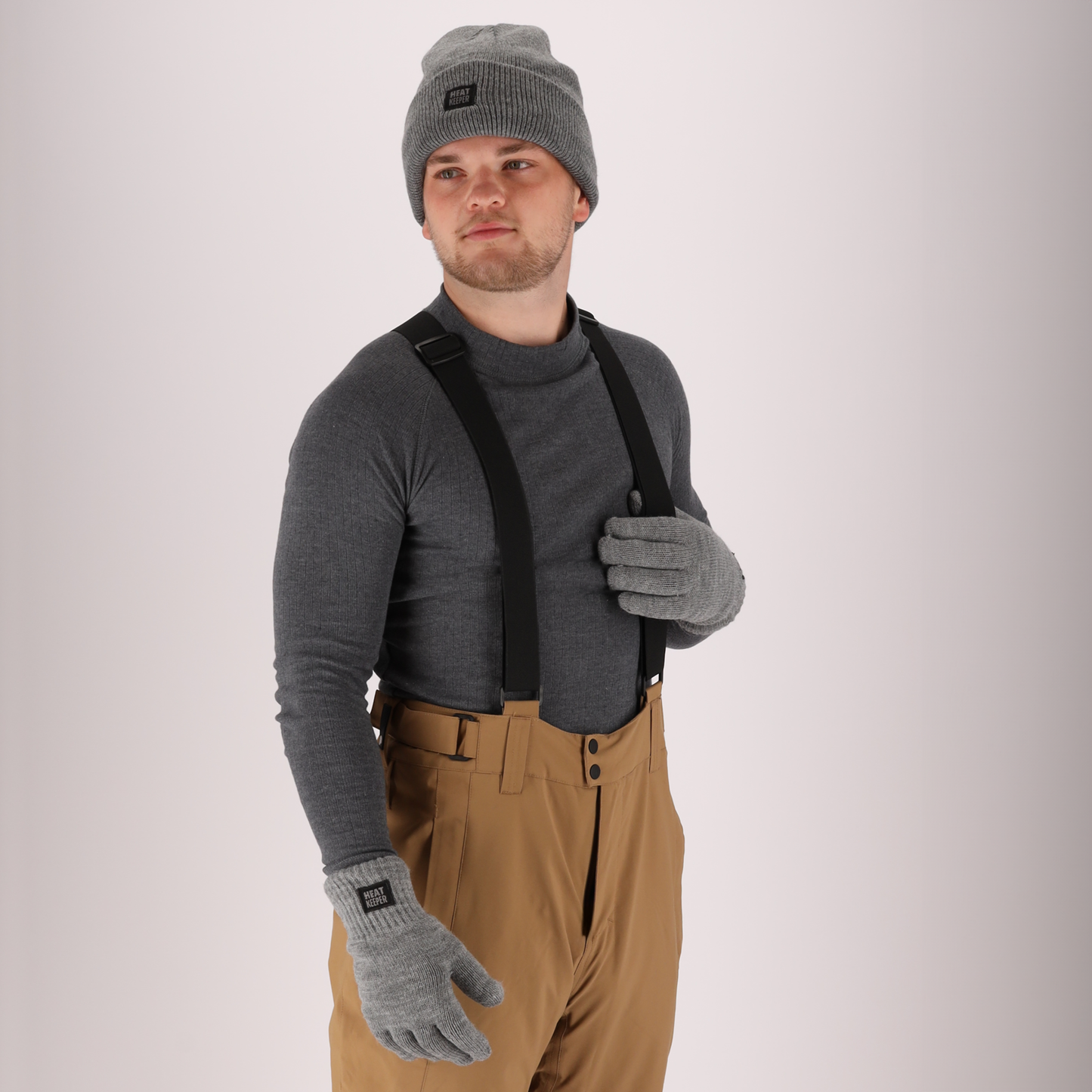 Gants thermo tricotés - Homme - 1 paire