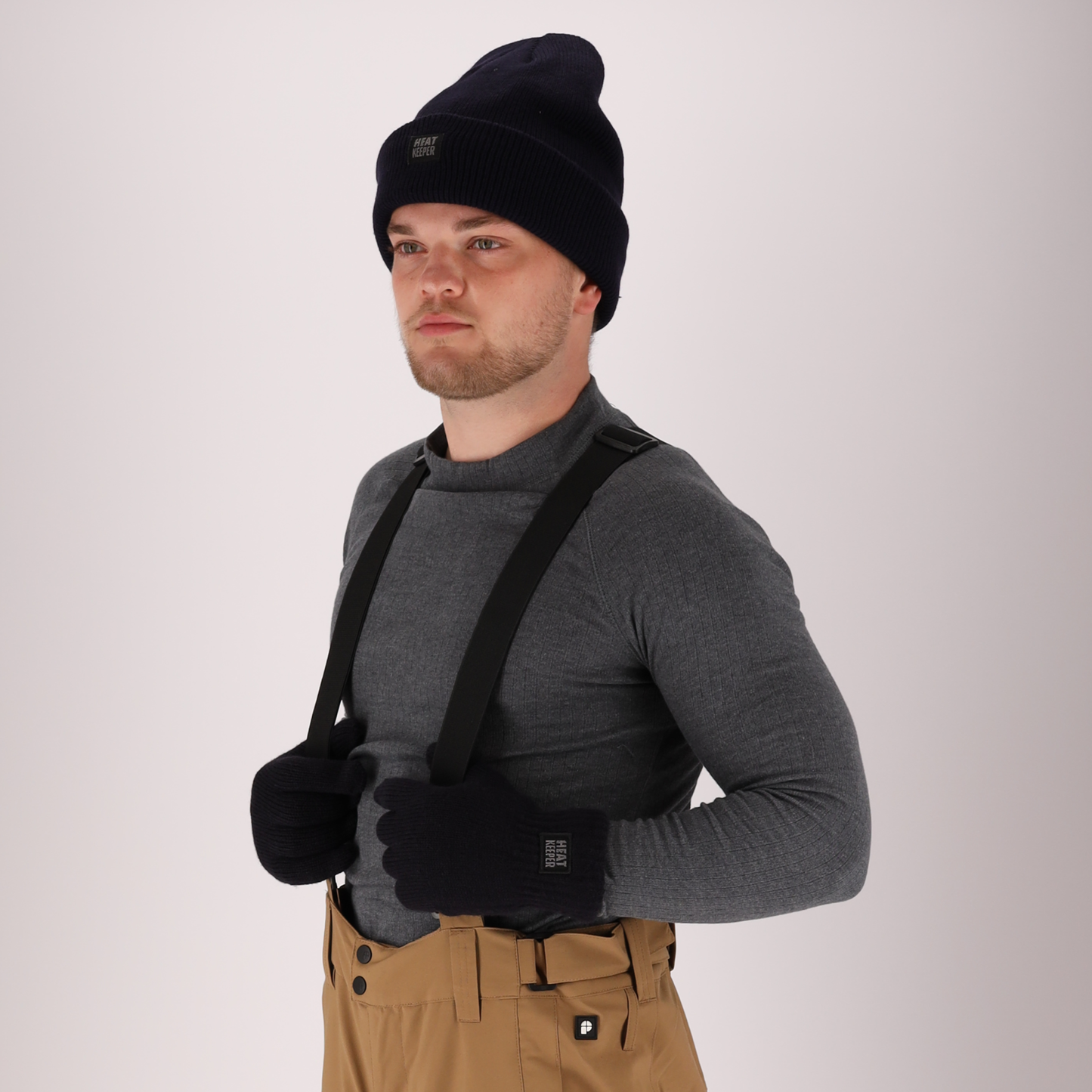 Gants thermo tricotés - Homme - 1 paire