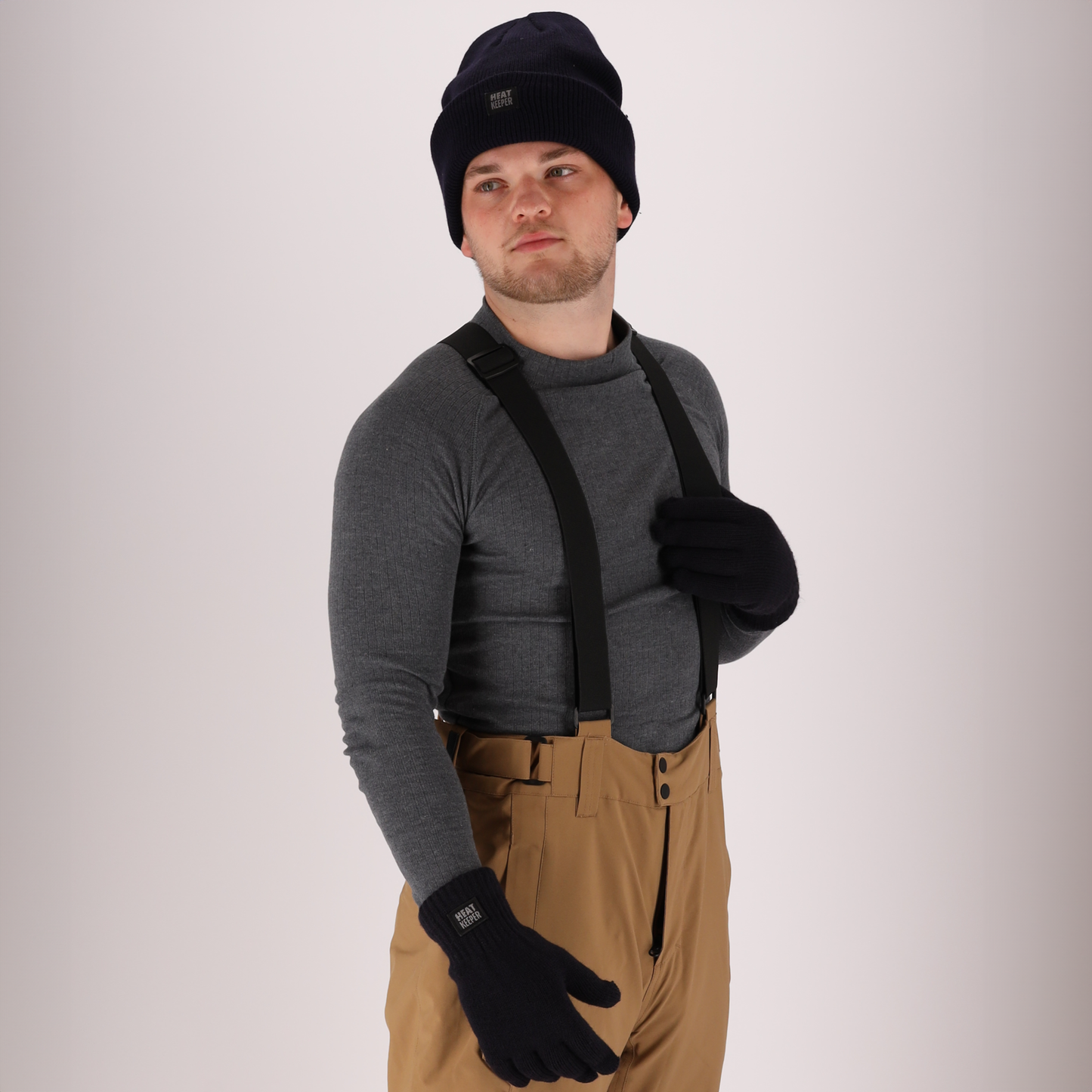Gants thermo tricotés - Homme - 1 paire