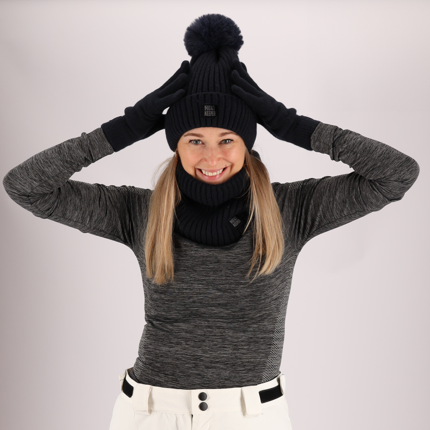 Thermo set Dames - Handschoenen/Nekwarmers - Onesize