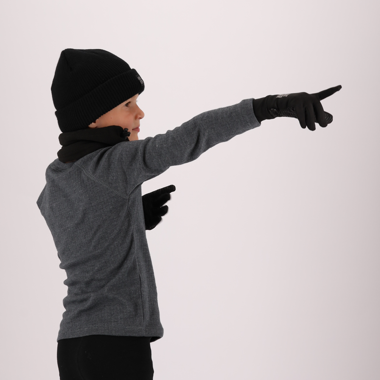 Thermo Muts Kind - Zwart - 5/8 Jaar - 1-Stuk
