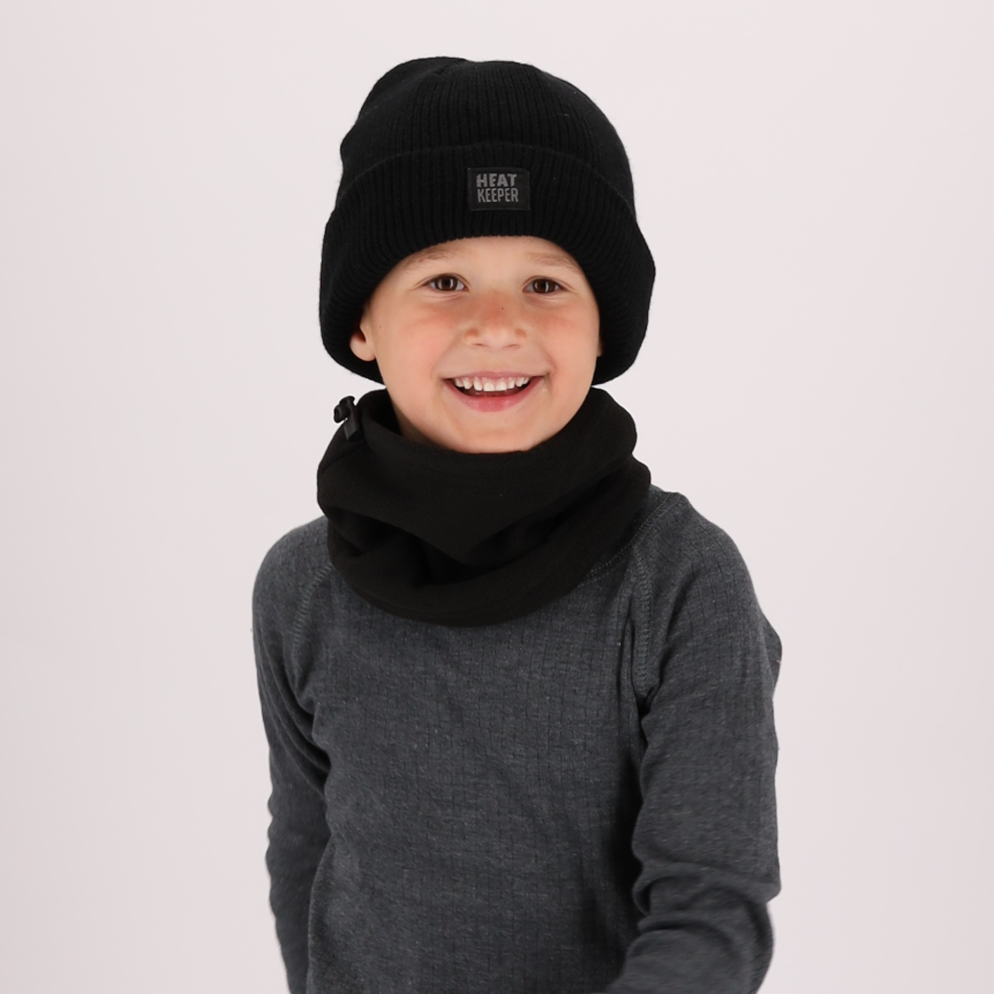 Thermo Muts Kind - Zwart - 5/8 Jaar - 1-Stuk
