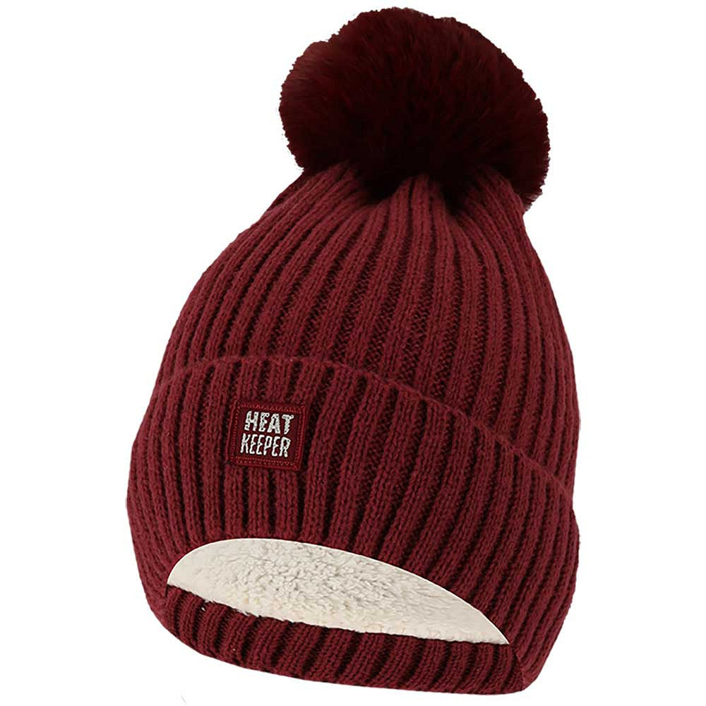 Bonnet thermique + pompon dames - Onesize