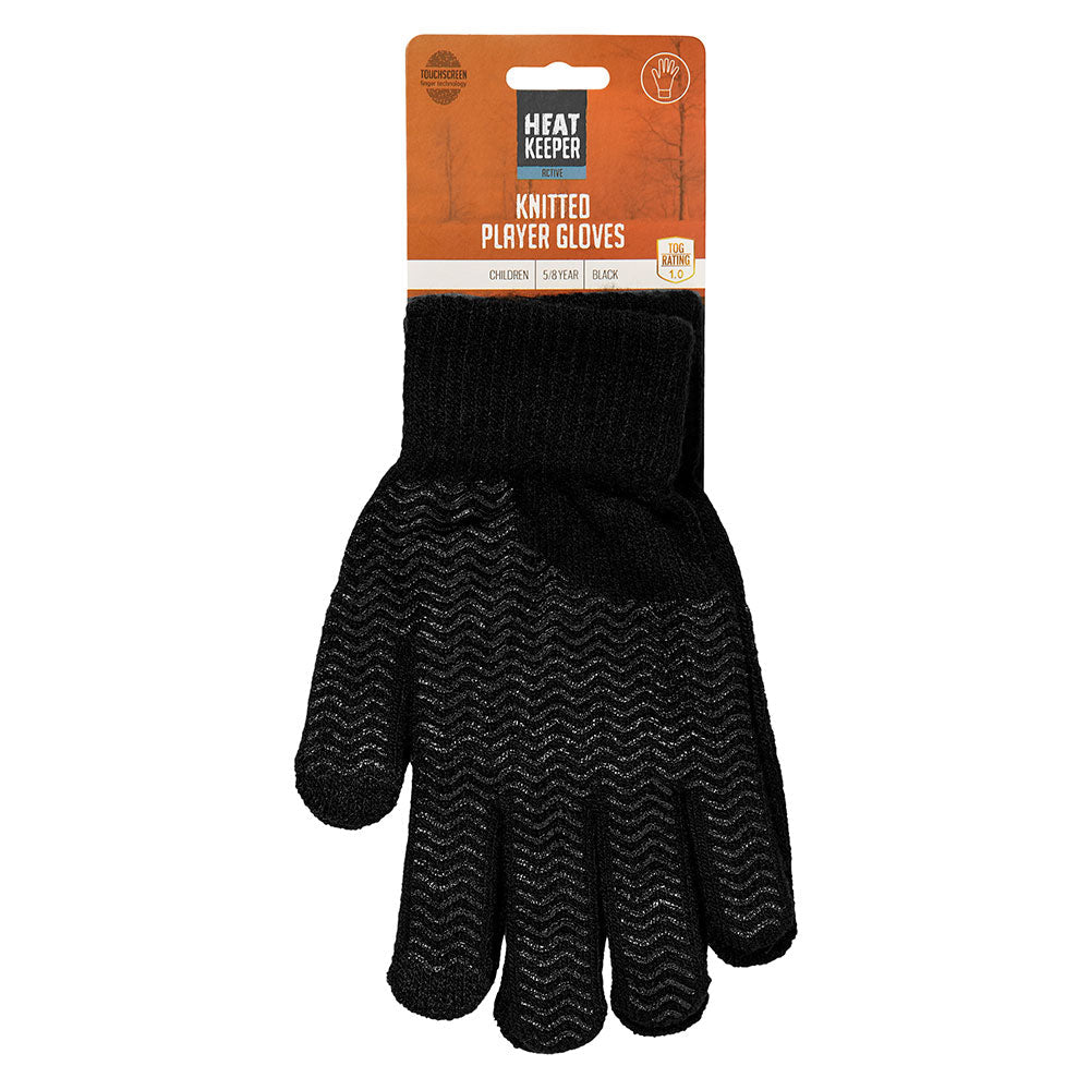 Thermo sporthandschoenen kinderen - Zwart - 4-Paar - Voordeel