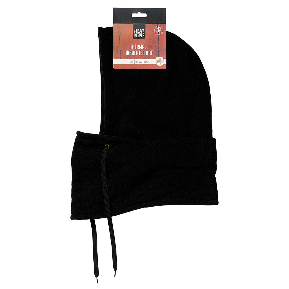 Thermo bivakmuts heren - Fleece - Zwart - 1-Stuk