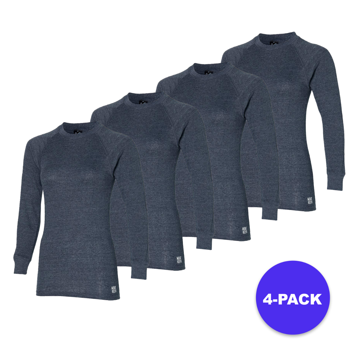 Chemise thermique pour dames - Anthracite - 4 pièces
