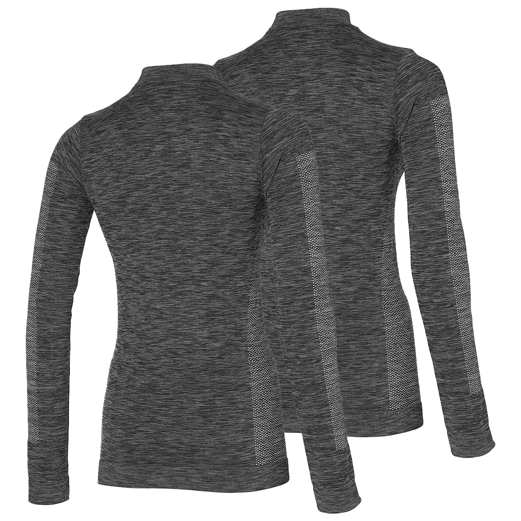 Chemise thermique pour femmes - Noir - 2 pièces