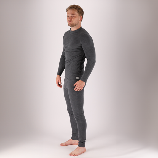Thermo set heren - 4 x Shirt/Broek - Heren - Antraciet - 4-Pack