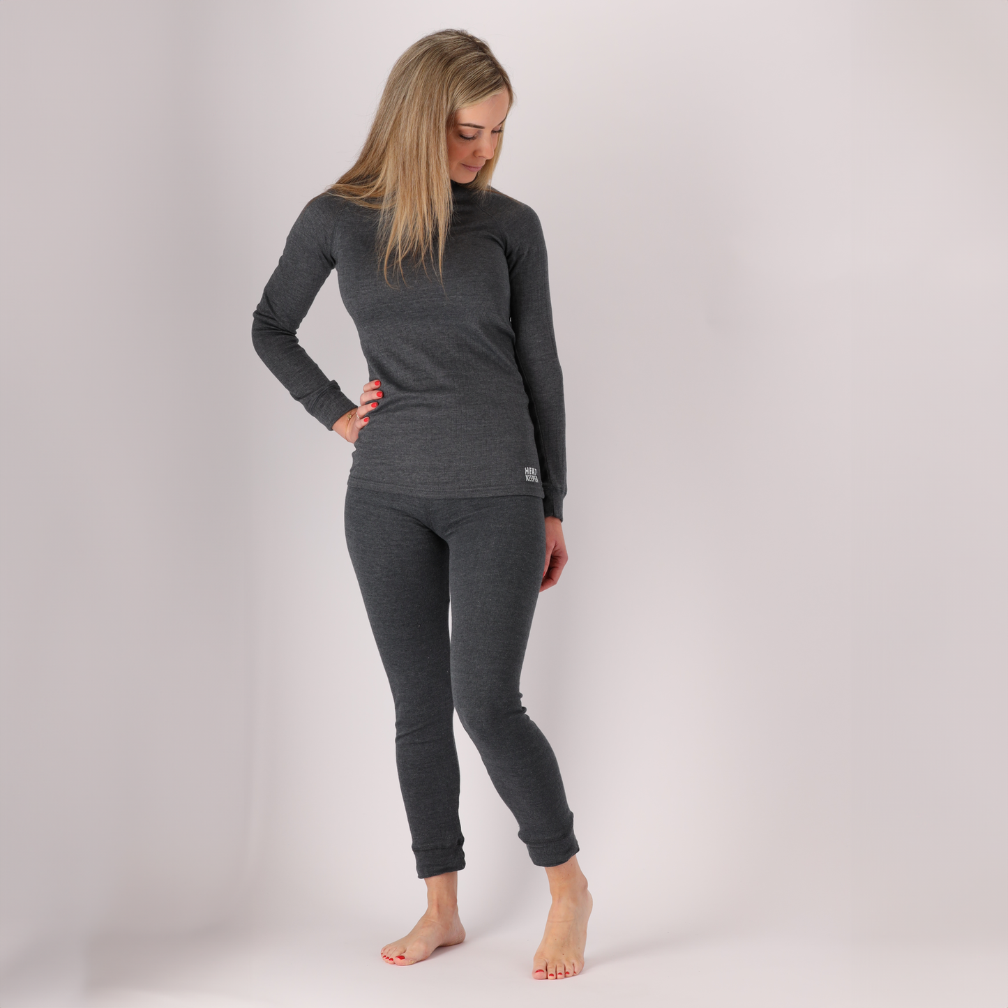 Chemise thermique pour dames - Anthracite - 4 pièces