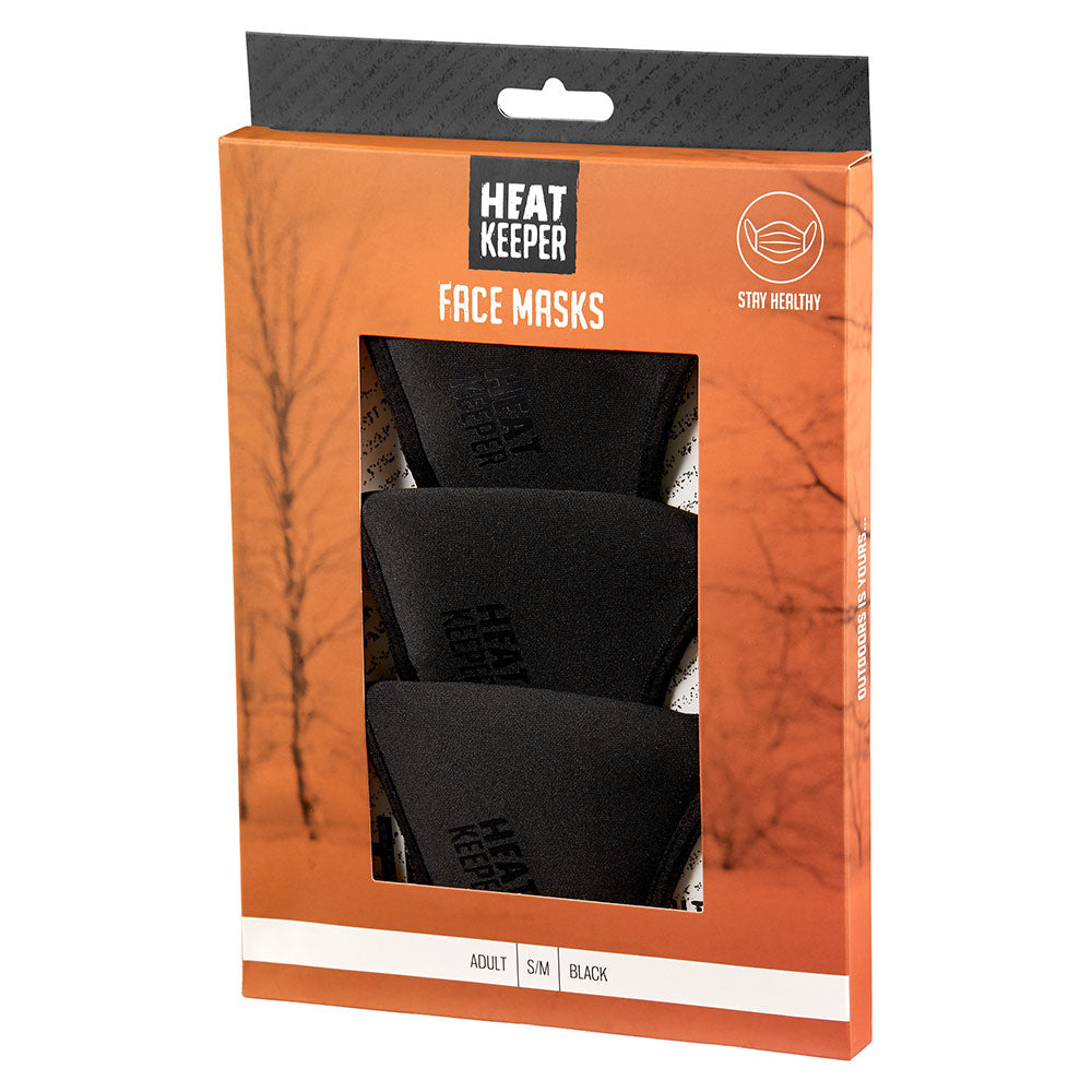 Masque buccal Thermo - Noir - 3 pièces