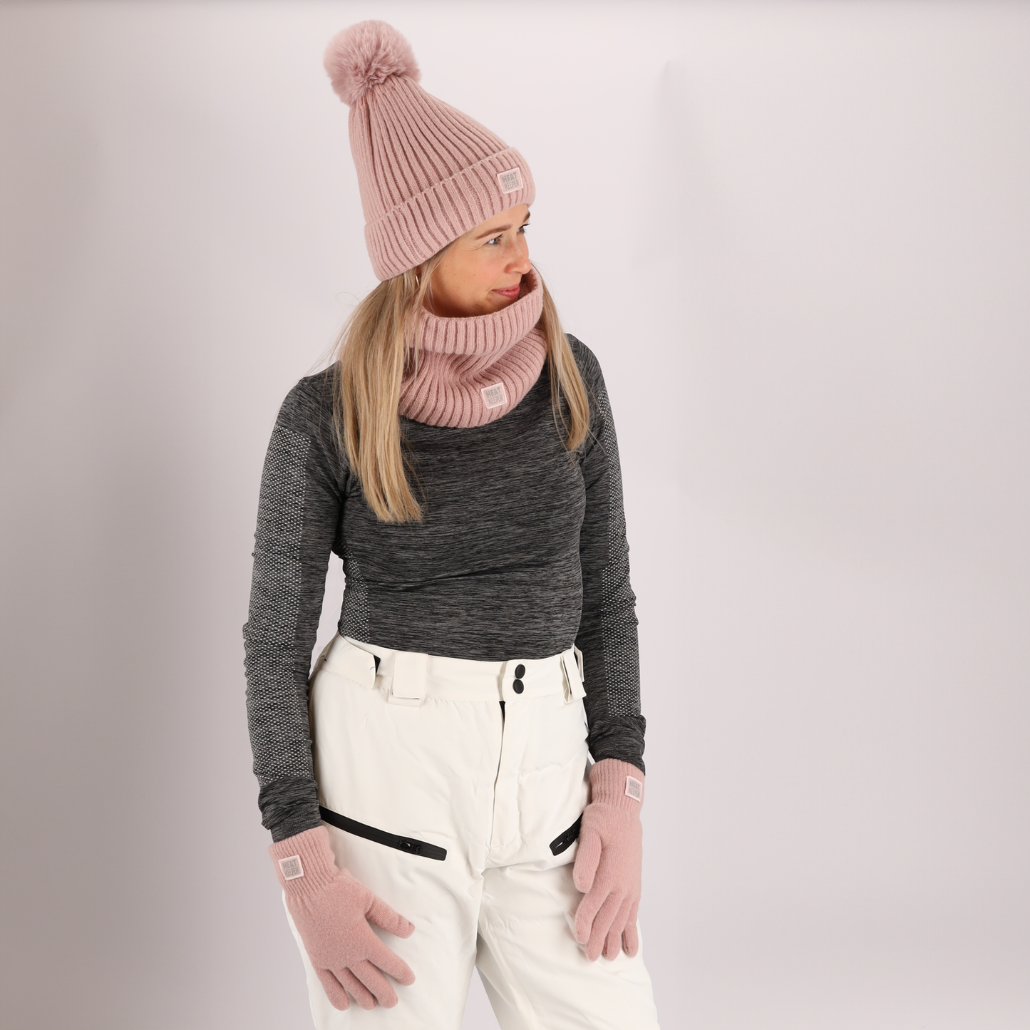 Thermo set Dames - Handschoenen/Nekwarmers - Onesize