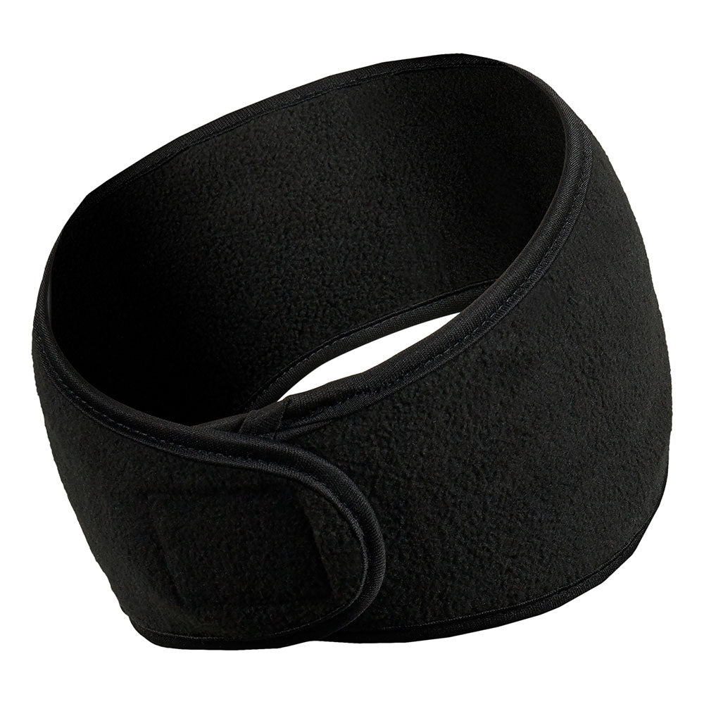 Thermo hoofdband unisex fleece - Zwart - 1-Stuk