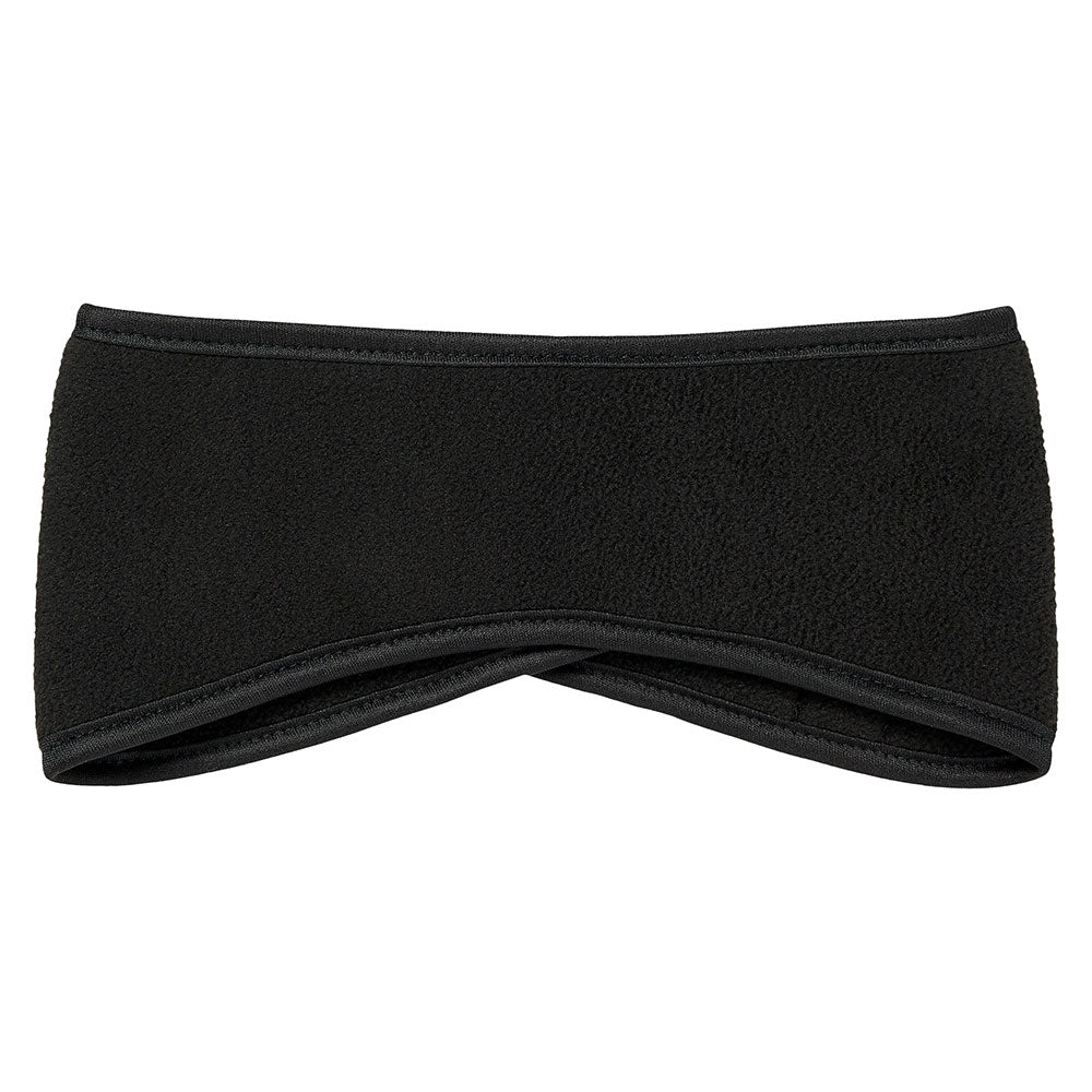 Thermo hoofdband unisex fleece - Zwart - 1-Stuk